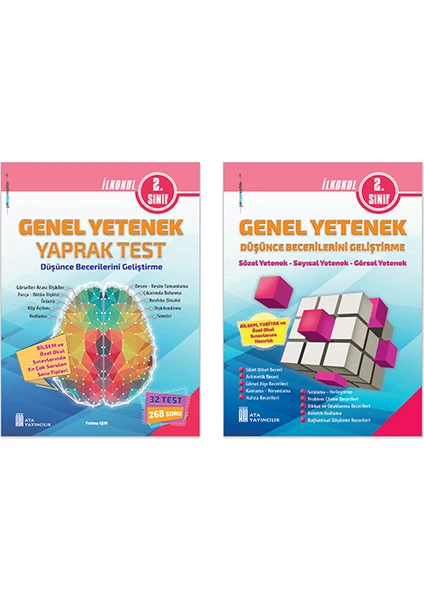 2. Sınıf Bilsem Genel Yetenek Yaprak Test+Genel Yetenek Düşünce B