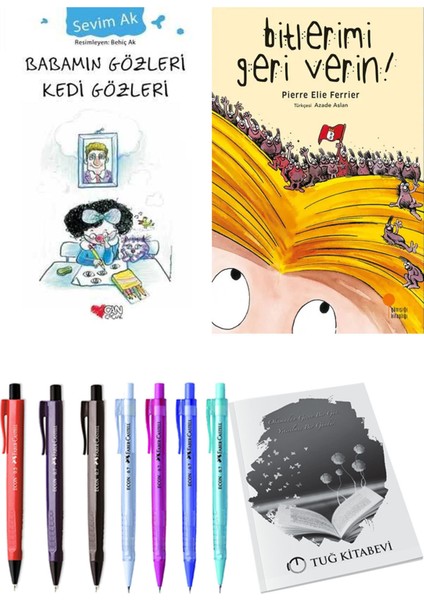 Bitlerimi Geri Verin! ve Babamın Gözleri Kedi Gözleri 2'li Set + Hediyeli