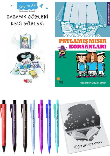 Patlamış Mısır Korsanları ve Babamın Gözleri Kedi Gözleri 2'li Set + Hediyeli
