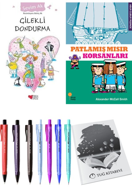 Patlamış Mısır Korsanları ve Çilekli Dondurma 2'li Set + Hediyeli