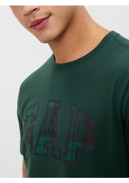 Erkek Koyu Yeşil Everyday Soft Gap Logo T-Shirt modelleri