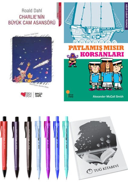 Patlamış Mısır Korsanları ve Charlie'nin Büyük Cam Asansörü 2'li Set + Hediyeli