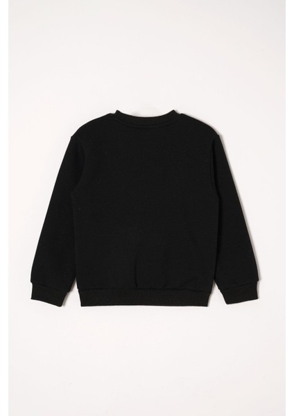 W Nakışlı Siyah Renk Erkek Çocuk Eşofman Takım modelleri