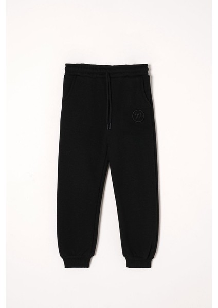 W Nakışlı Siyah Renk Erkek Çocuk Eşofman Takım fırsatları