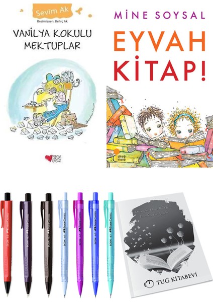 Eyvah Kitap! ve Vanilya Kokulu Mektuplar 2'li Set + Hediyeli