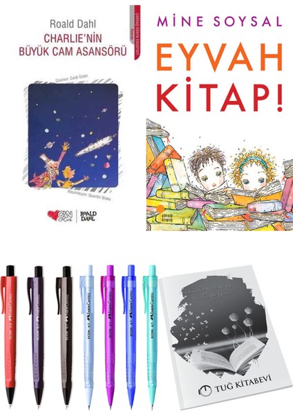 Eyvah Kitap! ve Charlie'nin Büyük Cam Asansörü 2'li Set + Hediyeli