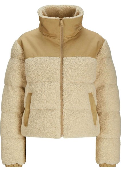 Jxlısa Teddy Puffer Jacke Krem Kadın Mont