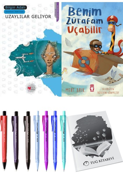 Benim Zürafam Uçabilir ve Uzaylılar Geliyor 2'li Set + Hediyeli