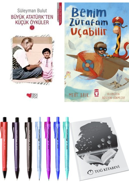 Benim Zürafam Uçabilir ve Büyük Atatürk'ten Küçük Öyküler 2 2'li Set + Hediyeli
