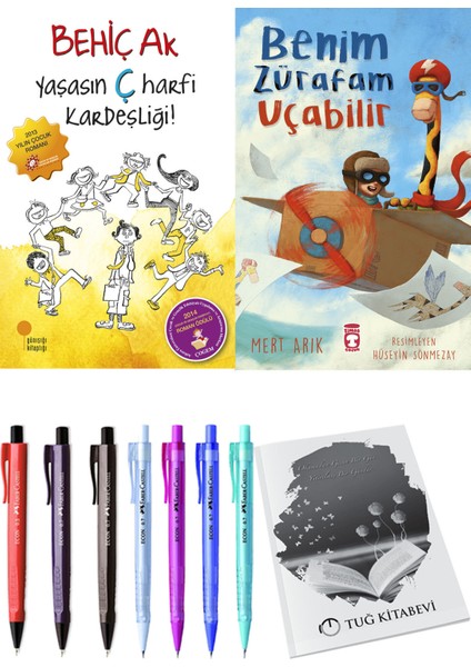Benim Zürafam Uçabilir ve Yaşasın Ç Harfi Kardeşliği 2'li Set + Hediyeli