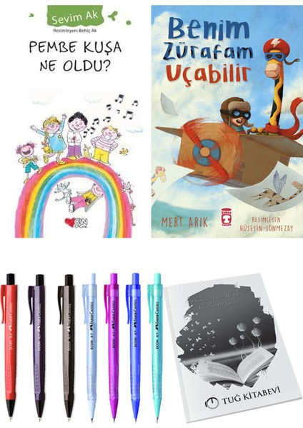Benim Zürafam Uçabilir ve Pembe Kuşa Ne Oldu? 2'li Set + Hediyeli