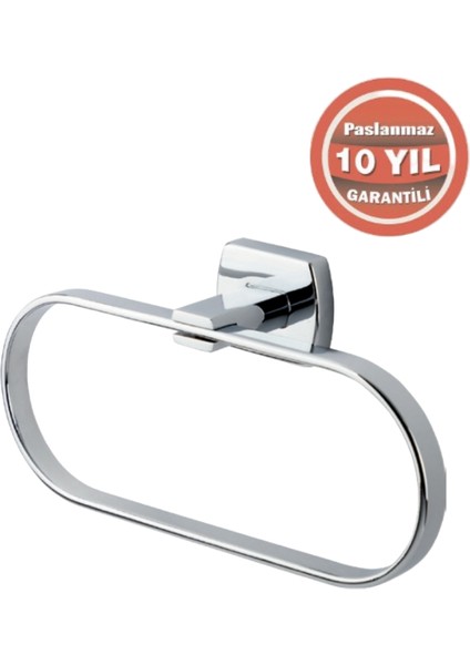 Paslanmaz Pirinç Milano Oval Havluluk