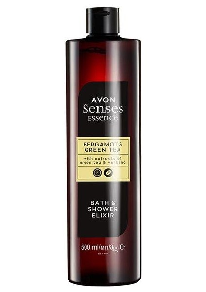 Senses Essence Aromatik Bergamot ve Yeşil Çay Duş Jeli 500ML