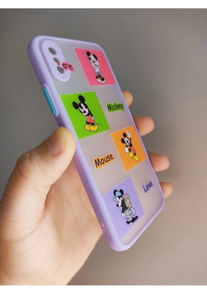 iPhone x / iPhone Xs Mickey Mouse Tasarım Tuşları Renkli Kılıf fiyatları