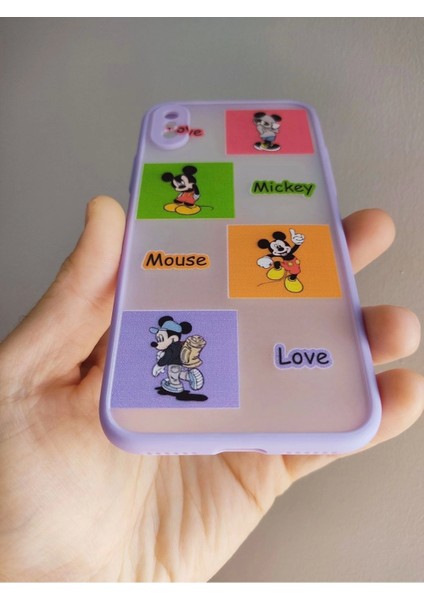 iPhone x / iPhone Xs Mickey Mouse Tasarım Tuşları Renkli Kılıf fırsatları