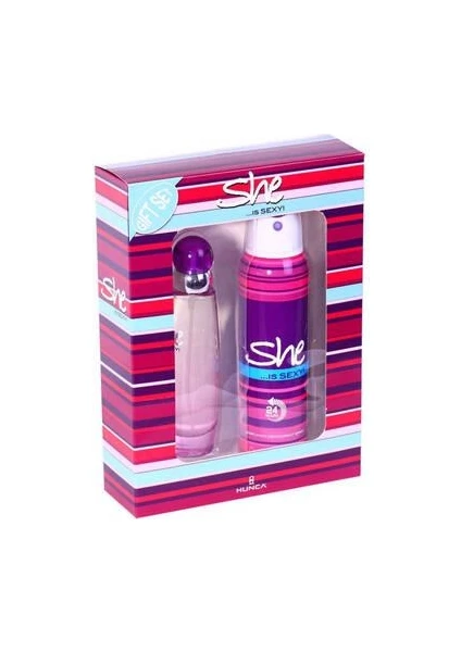 She Is Sexy Kadın Parfüm Seti Edt 50 ml + Deodorant 150 ml