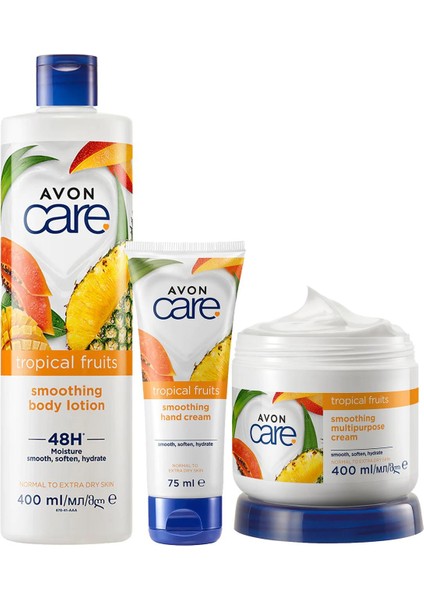 Care Tropical Fruits Ananas Mango ve Papaya Özlü Krem Seti