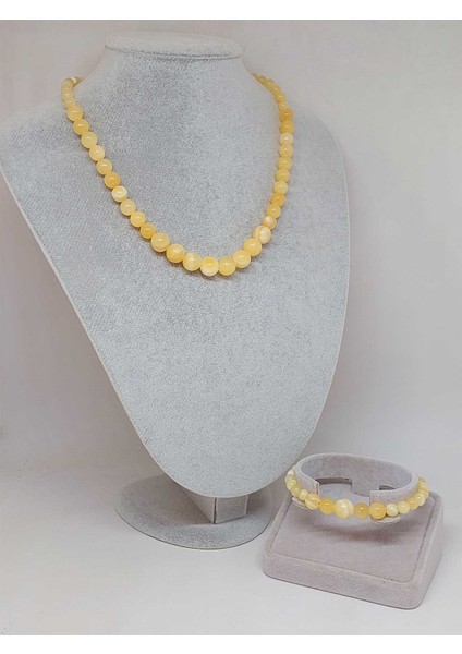 Galaksi Serisi Kalsit Taşı Kolye & Bileklik Seti fiyatları