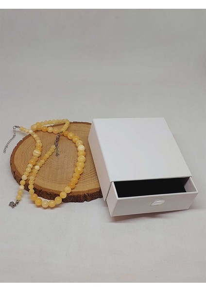 Galaksi Serisi Kalsit Taşı Kolye & Bileklik Seti modelleri