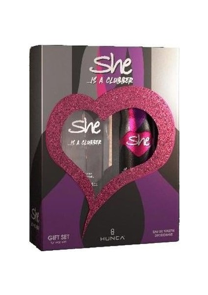 She Is Love Kadın Parfüm Seti Edt 50 ml + Deodorant 150 ml