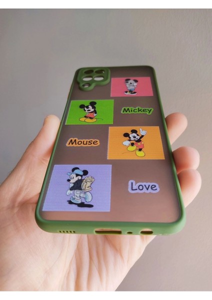 Samsung Galaxy A12 Mickey Mouse Tasarım Tuşları Renkli Kılıf fırsatları