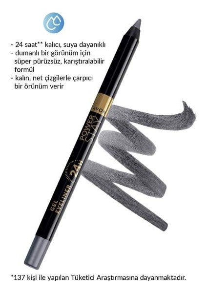 Power Stay Jel Eyeliner - Steel