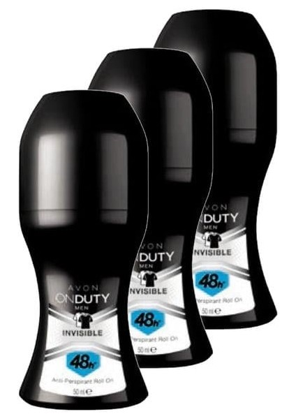 Onduty Invisible Erkek Rollon 50 ml. Üçlü Set