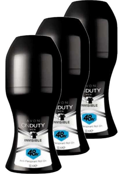 Onduty Invisible Erkek Rollon 50 ml. Üçlü Set fiyatları