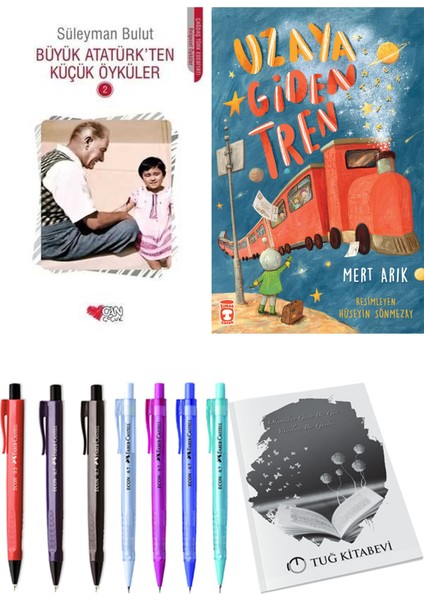 Uzaya Giden Tren ve Büyük Atatürk'ten Küçük Öyküler 2 2'li Set + Hediyeli