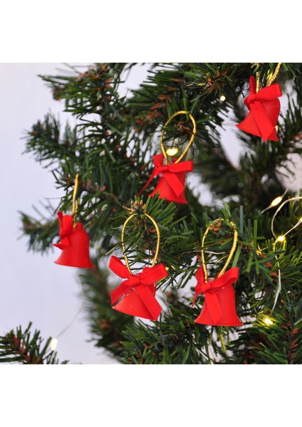 Yılbaşı Ağaç Süsü Süslü Çan 12LI