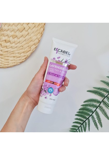 Lavanta Yağlı Cilt Besleme ve Nemlendirici Yoğun El, Yüz ve Vücut Kremi 250 ml