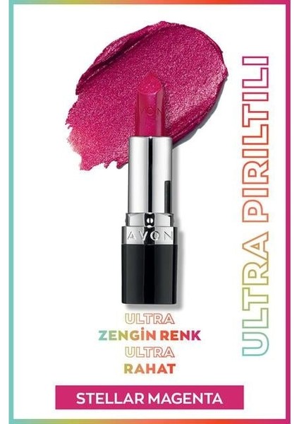 Ultra Shimmer Lipstick - Stellar Magenta modelleri