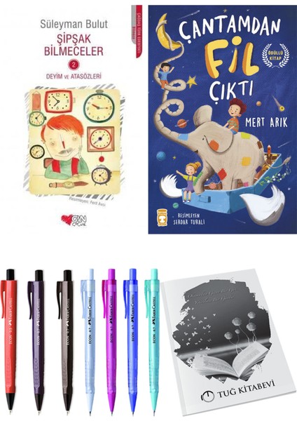Çantamdan Fil Çıktı ve Şipşak Bilmeceler 2 2'li Set + Hediyeli