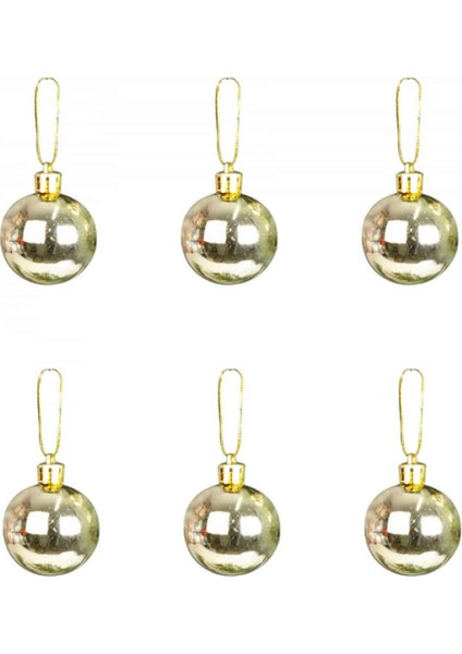 Ağaç Süsleme Toplar 6lı 4cm
