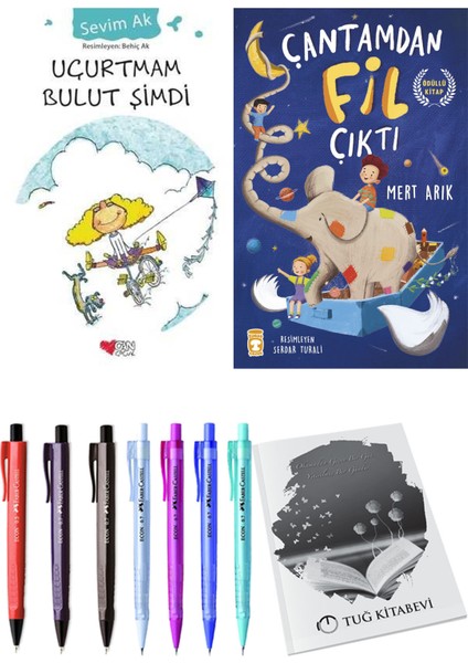 Çantamdan Fil Çıktı ve Uçurtmam Bulut Şimdi 2'li Set + Hediyeli
