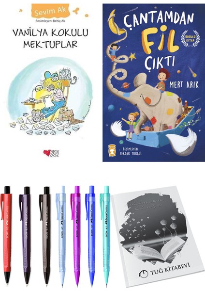 Çantamdan Fil Çıktı ve Vanilya Kokulu Mektuplar 2'li Set + Hediyeli