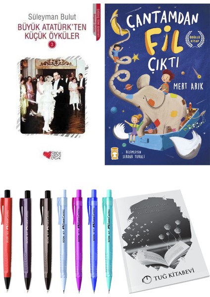 Çantamdan Fil Çıktı ve Büyük Atatürk'ten Küçük Öyküler 3 2'li Set + Hediyeli