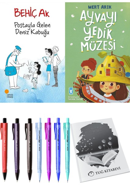 Ayvayı Yedik Müzesi ve Postayla Gelen Deniz Kabuğu 2'li Set + Hediyeli