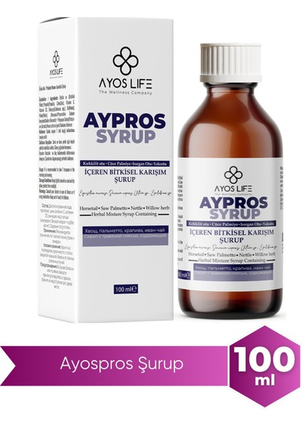 Aypros Prostata Karşı Etkili Bitkisel Şurup 100ml