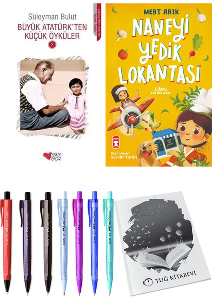 Naneyi Yedik Lokantası ve Büyük Atatürk'ten Küçük Öyküler 2 2'li Set + Hediyeli