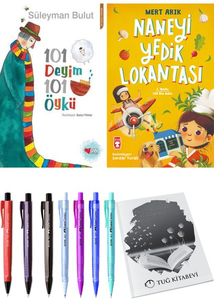 Naneyi Yedik Lokantası ve 101 Deyim 101 Öykü Süleyman Bulut 2'li Set + Hediyeli