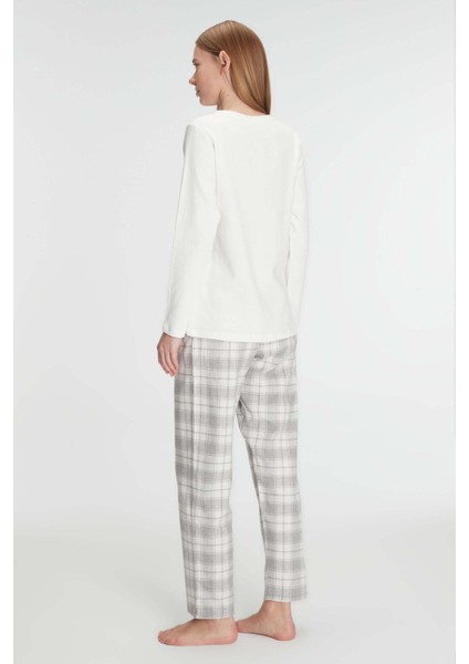 Anıl Uzun Kol Pamuklu Kışlık Pijama Takımı modelleri