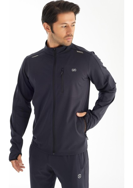 Erkek Dalgıç Parmaklıklı Spor Sweat