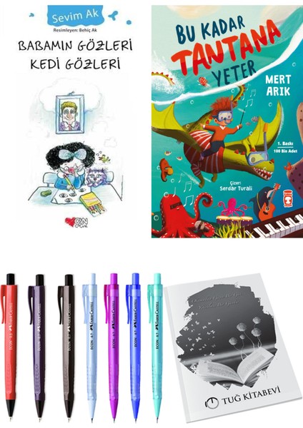 Bu Kadar Tantana Yeter ve Babamın Gözleri Kedi Gözleri 2'li Set + Hediyeli