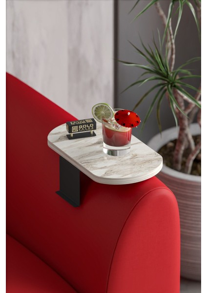 Yan Sehpa Ayarlanabilir Tepsi OVAL Dekoratif Modern Yatay Dikey Koltuk Sehpası EFES modelleri