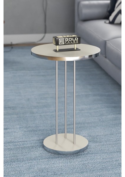 Orta Sehpa ve Zigon Sehpa Terra Set Gümüş Krem fırsatları