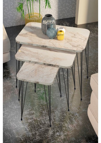 Zigon Sehpa Kr Ve Orta Sehpa Kr Set Siyah Ayak Efes Tel 1103 modelleri