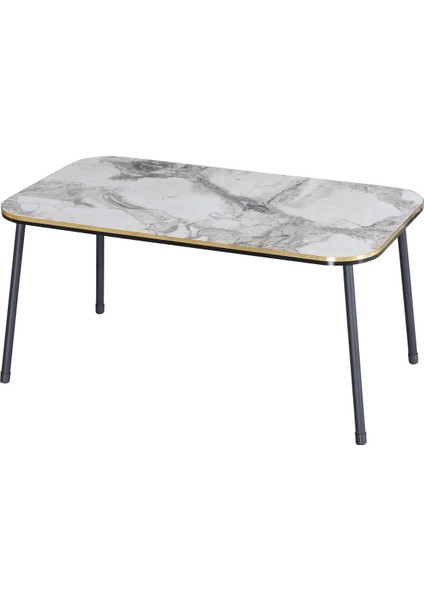 Zigon Sehpa ve Orta Sehpa Kr Set Siyah Metal Ayak Çift Altın Efes fiyatları