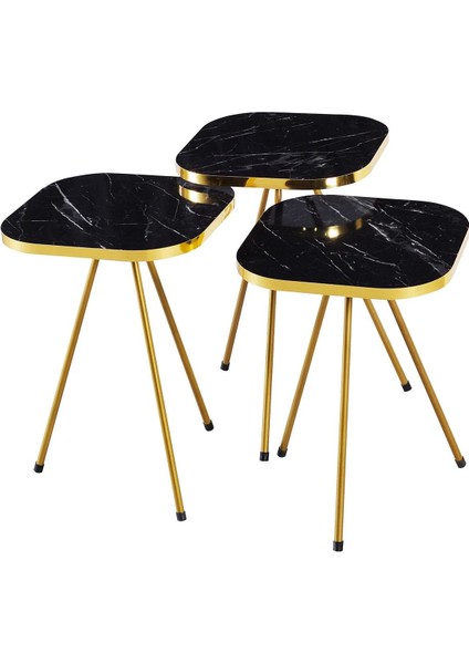 Zigon Sehpa ve Orta Sehpa Kombin Set Altın Bendir 3201 fırsatları