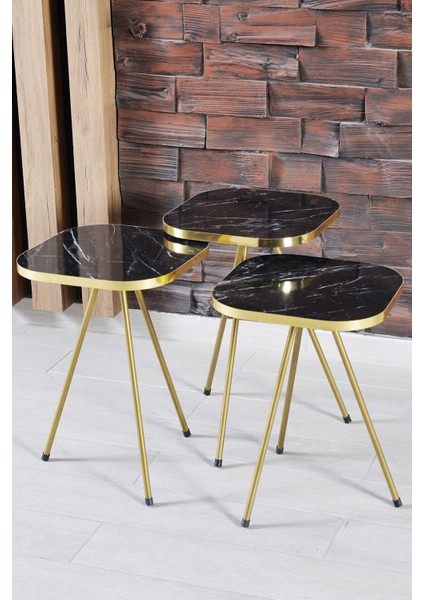 Zigon Sehpa ve Orta Sehpa Kombin Set Altın Bendir 3201 indirimleri